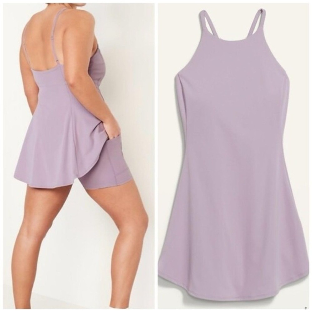 OLD NAVY NWT Women's Sleeveless‎ PowerSoft 2-in-1 Performance Mini Skort Dress